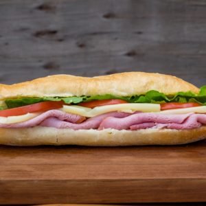 SANDWICH JAMBON EMMENTAL + 1 BOISSON + 1 DESSERT + 1 CAFÉ